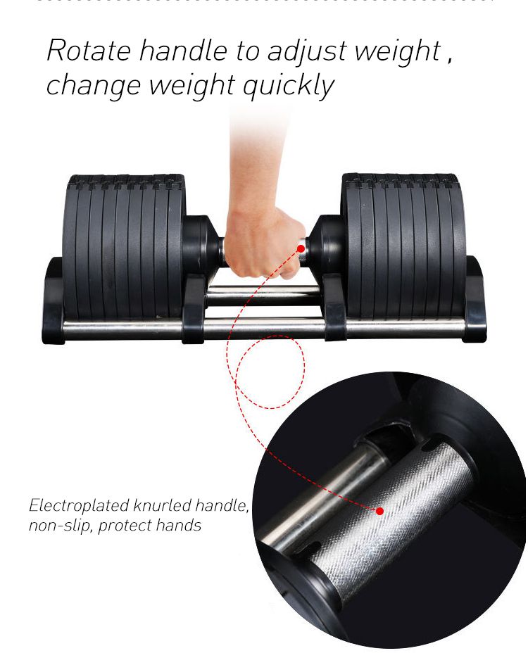 Gjutjärn justerbar hantel Gjutjärn justerbar hantel