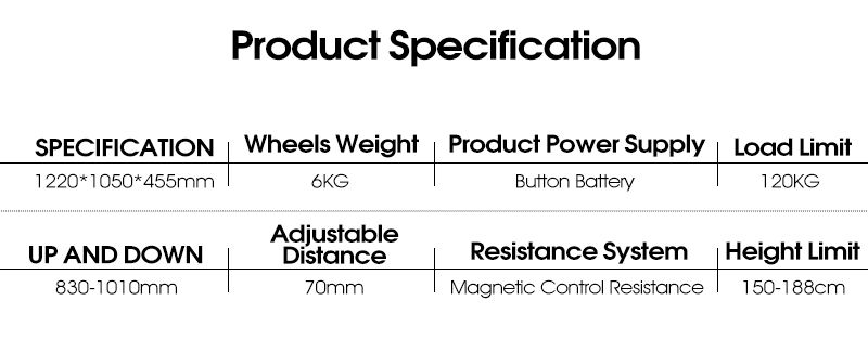 Upprätt inomhus tyst snurrcykel