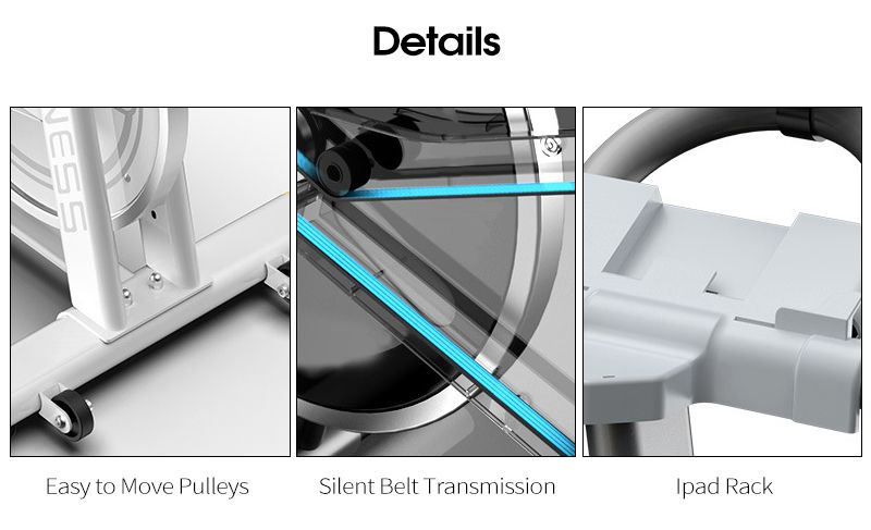 Upprätt inomhus tyst snurrcykel
