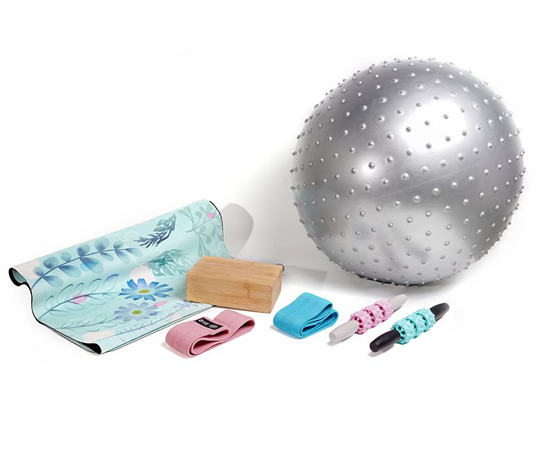 Suede Yoga Handduk Massage Set