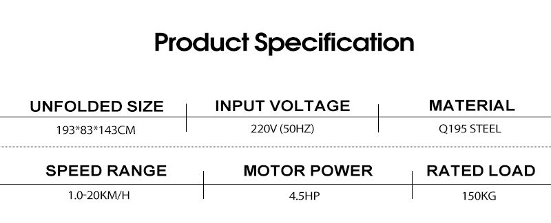 Inomhus multifunktionell kommersiell löpband