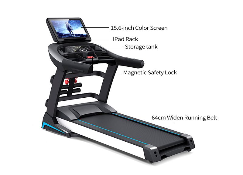 Inomhus multifunktionell kommersiell löpband