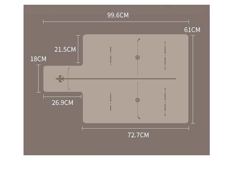 Anpassad designad PU Pilates Reformator icke-halkmatta