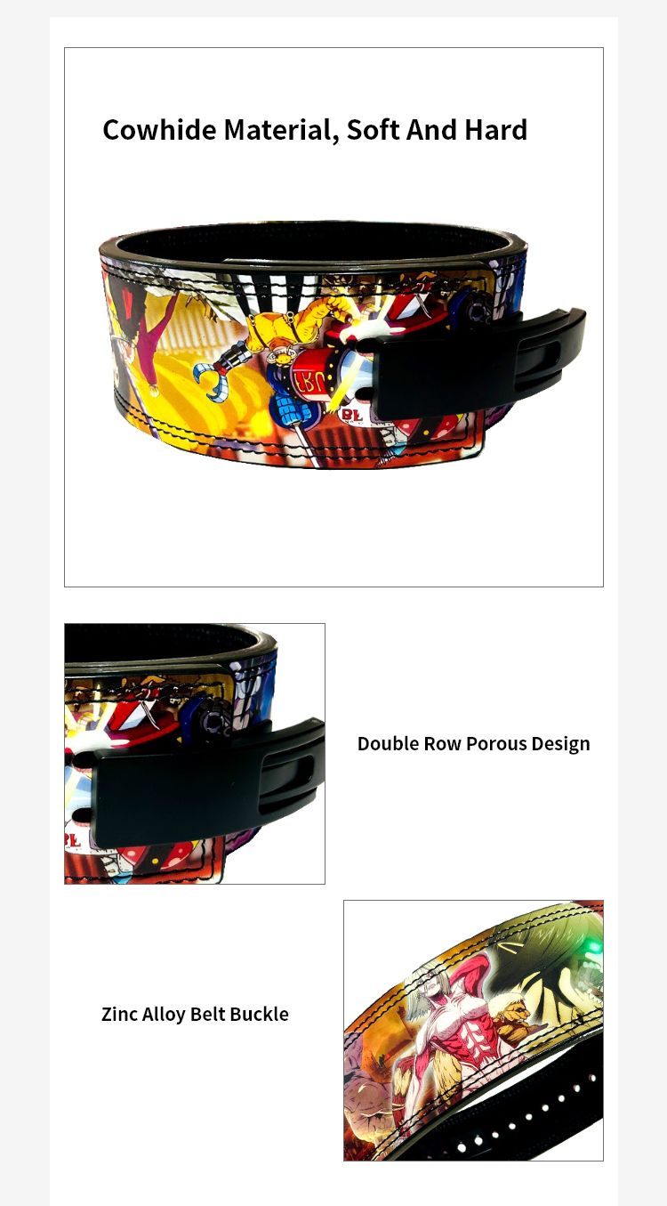 Ny ankomst Anime Printing Weight Lifting Belt