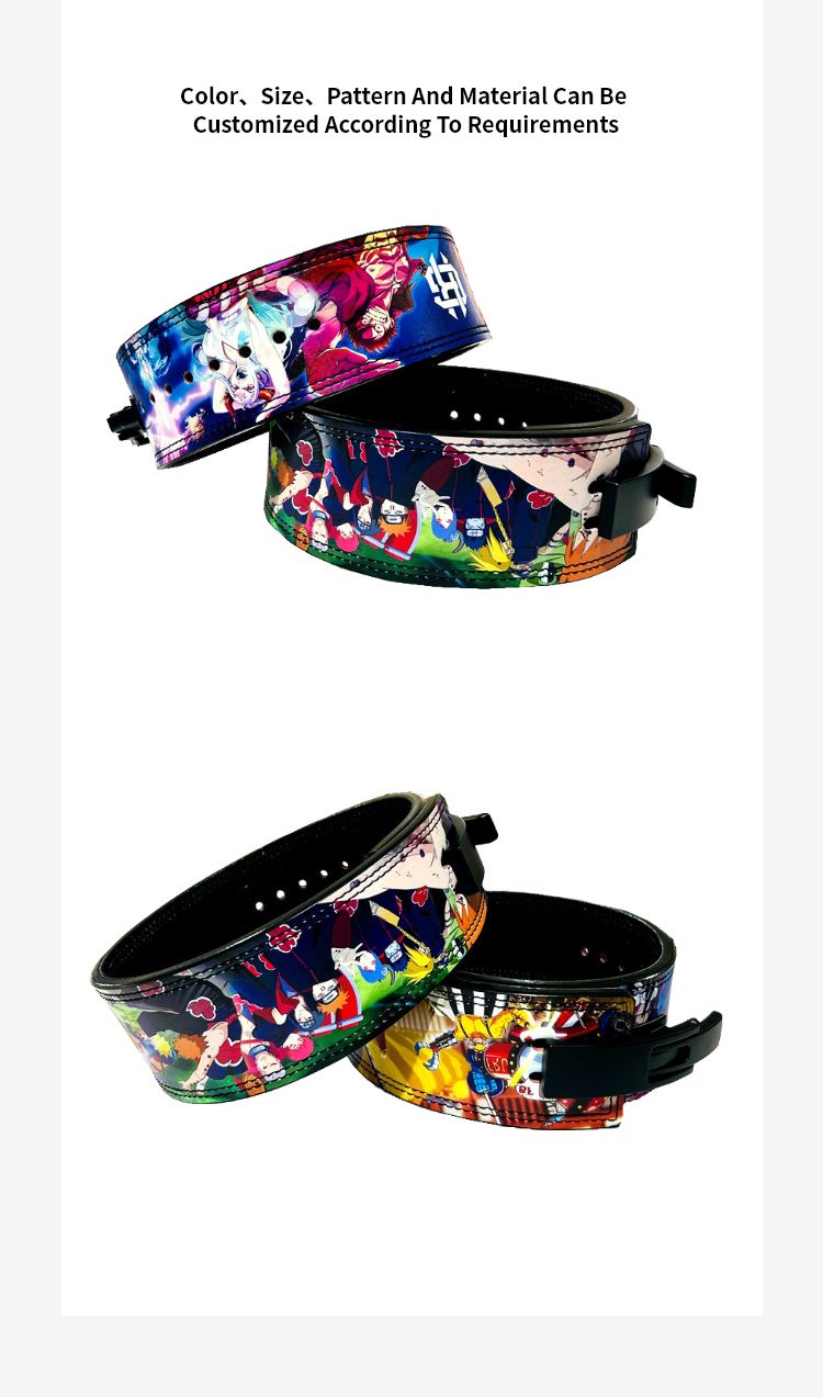 Ny ankomst Anime Printing Weight Lifting Belt