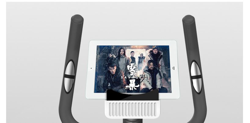 Heltäckt hem upprätt stygg stationär träningscykel