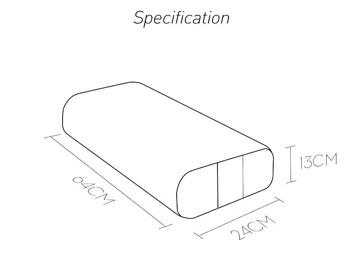 Bolster Pillow Premium Meditation Bolsters Stödjande rektangulär kudde