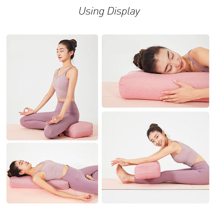 Bolster Pillow Premium Meditation Bolsters Stödjande rektangulär kudde