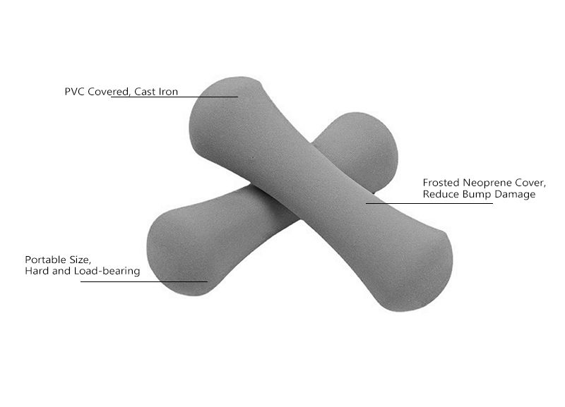 PVC -belagd färggjutjärn benform hantel för damer PVC -belagd färggjutjärn benform hantel för damer