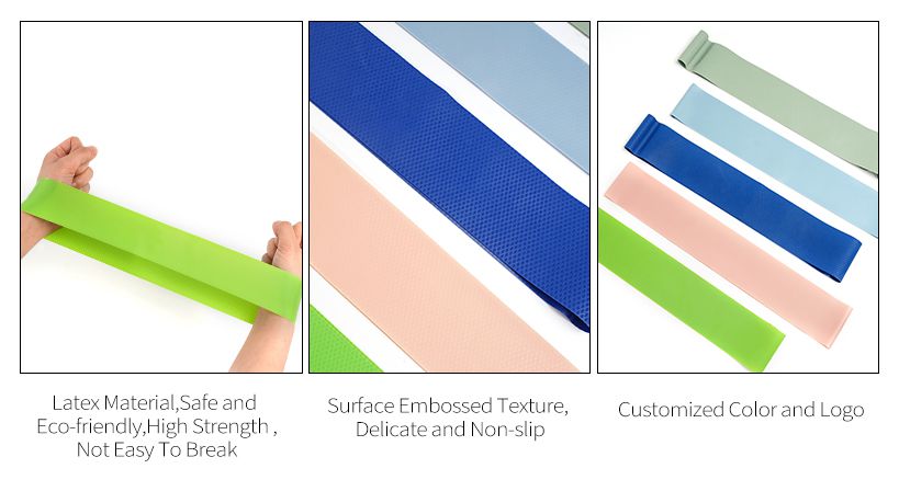 Miljövän präglat latexmotståndsband