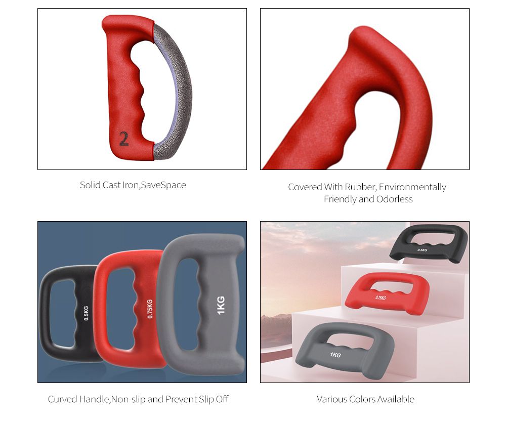 Partihandel neopren D-formade hantlar mini hantlar för kvinnor och barn Partihandel neopren D-formade hantlar mini hantlar för kvinnor och barn