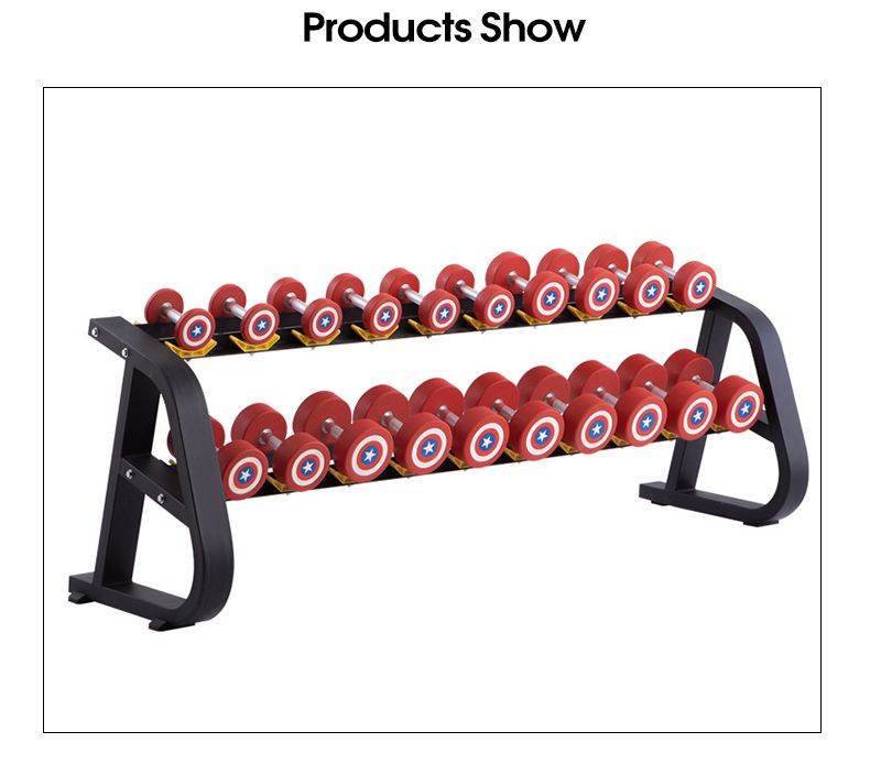 Captain America Style Round Pu hantlar