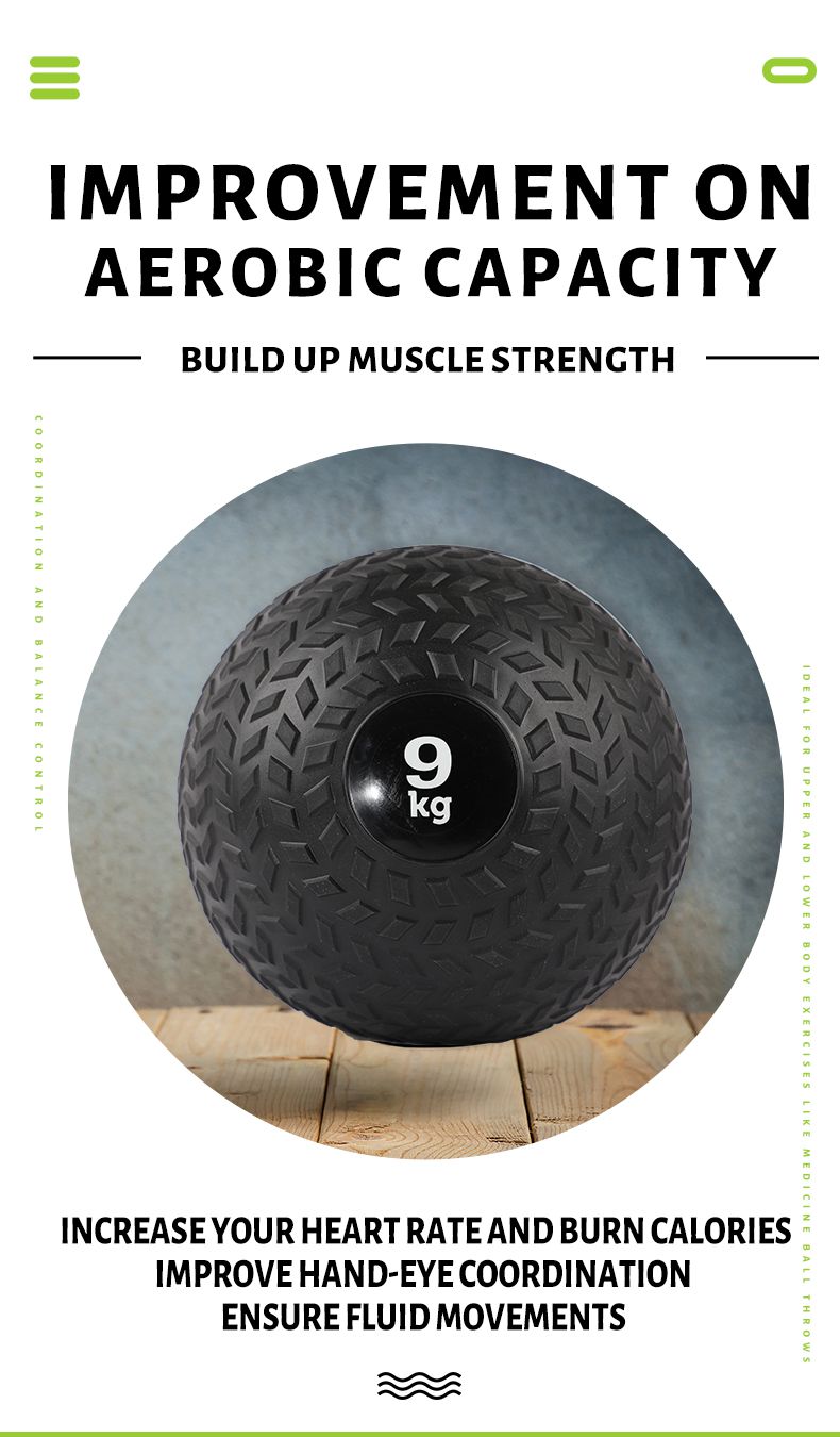PVC Tire Sand Slam Ball Fitness Gym Medicine Slam Ball