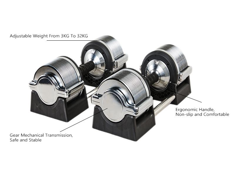 Justerbar elektropläterade ren stålhantlar
