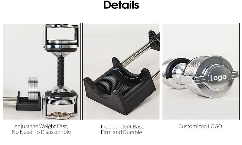 Justerbar elektropläterade ren stålhantlar