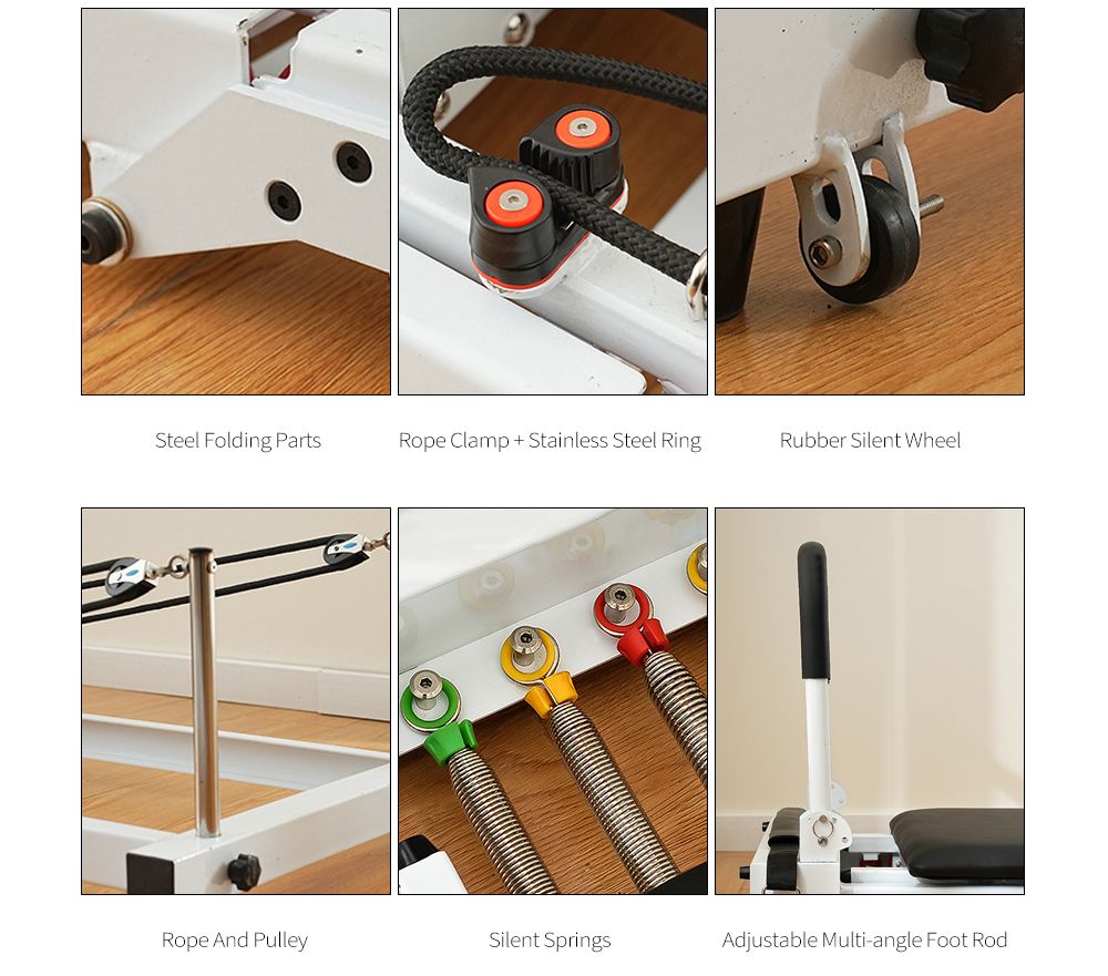 Stål bärbar pilates reformator