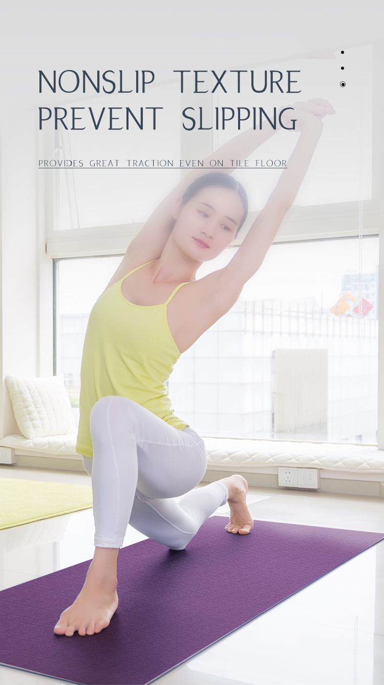 Dubbelskikt tpe yogamatta