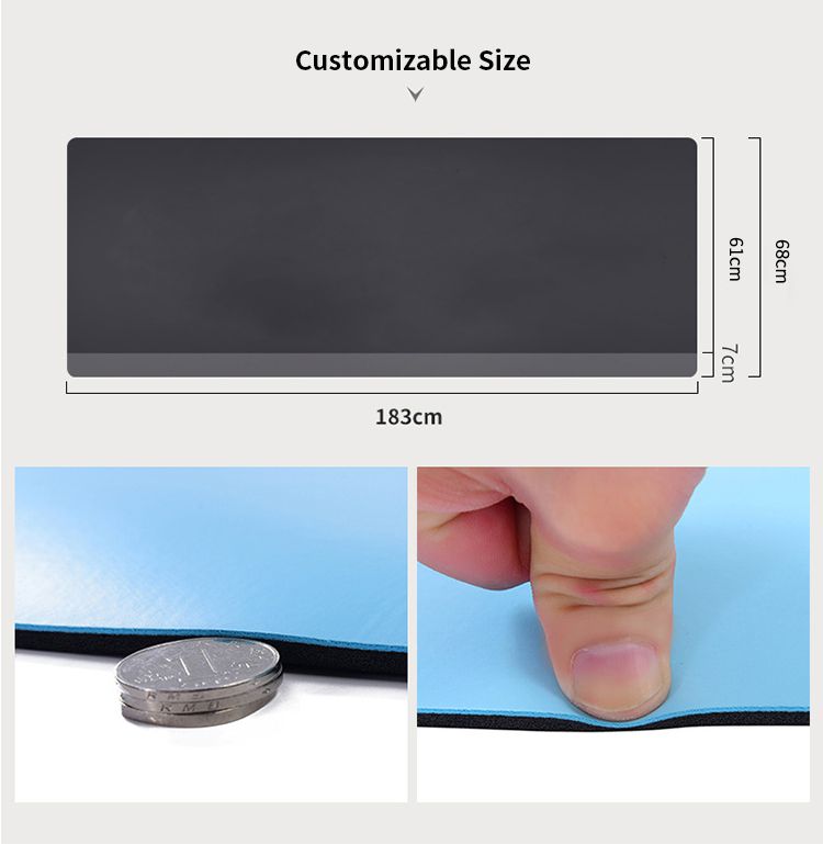 Högdensitet PU-gummiyogmatta med överlägset grepp för het yoga