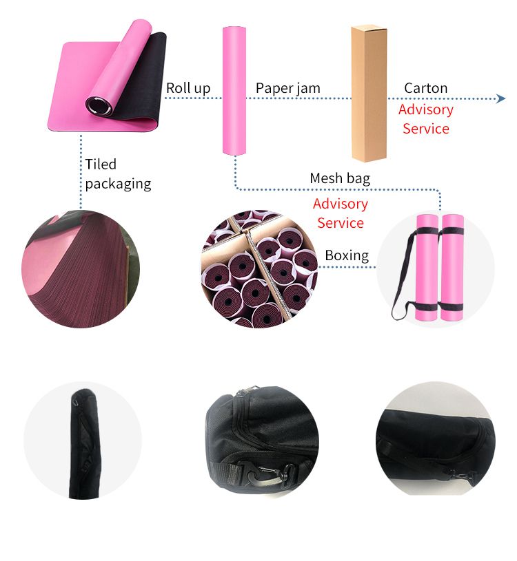 Högdensitet PU-gummiyogmatta med överlägset grepp för het yoga