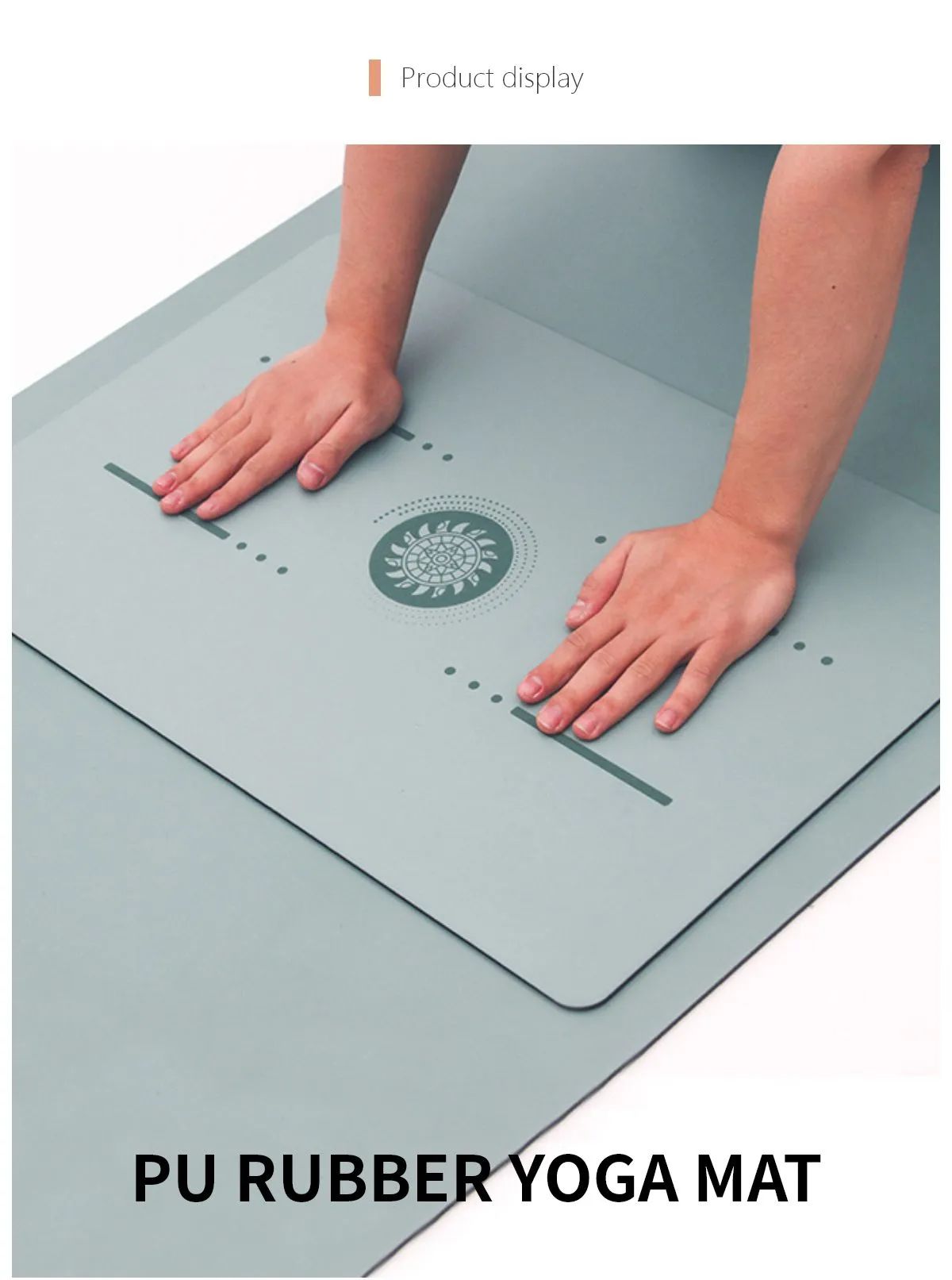 Pu bärbar yogamatta liten yogamatta