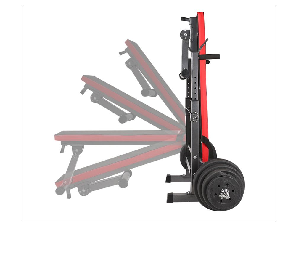 Multifunktionell fällbar hantelställ