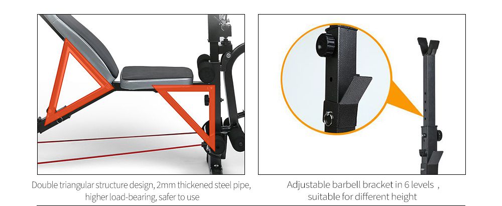 Skivstång bar press rack sitta upp bänken