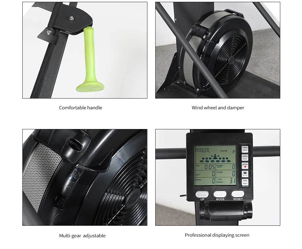 Aerob fitness vindmotstånd skidmaskin