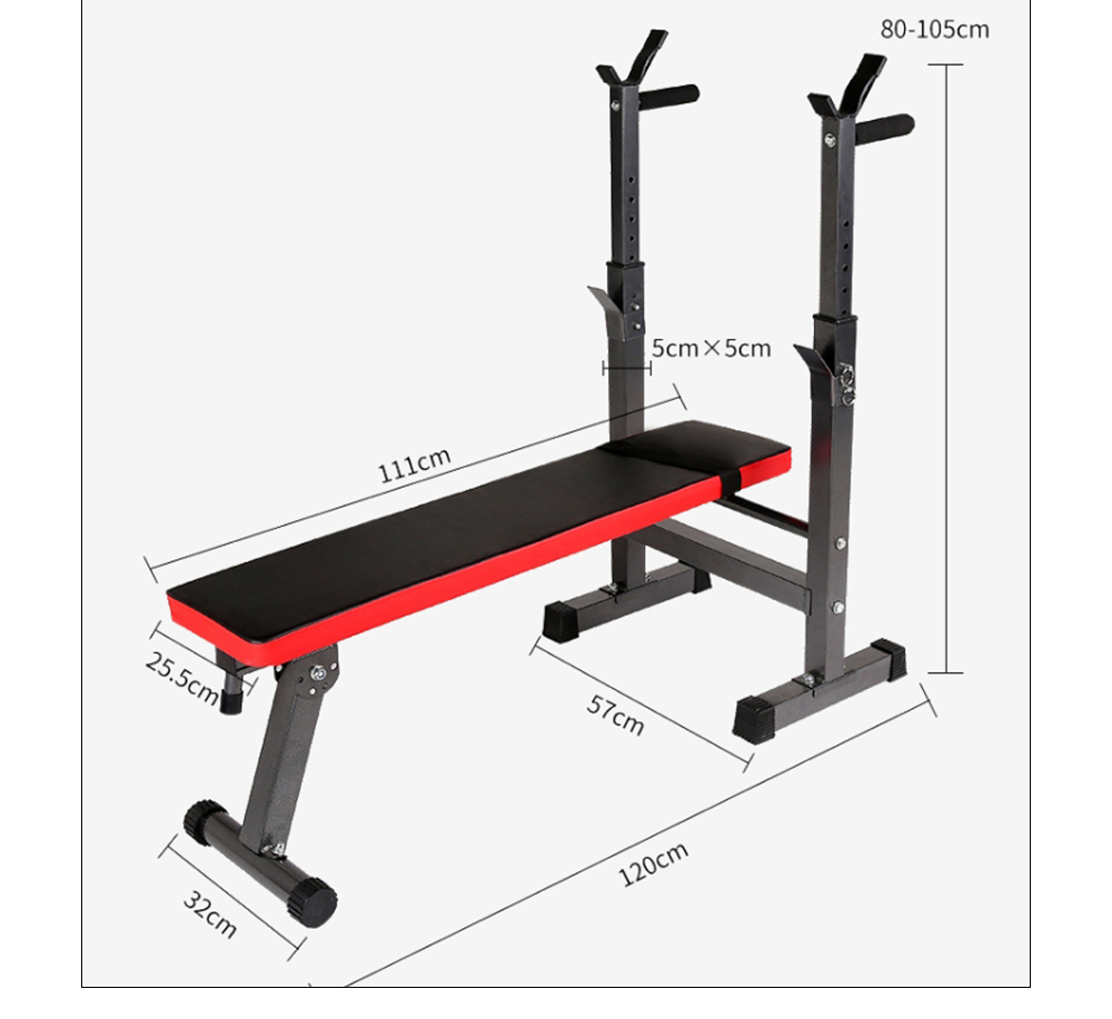 Multifunktionell fällbar hantelställ