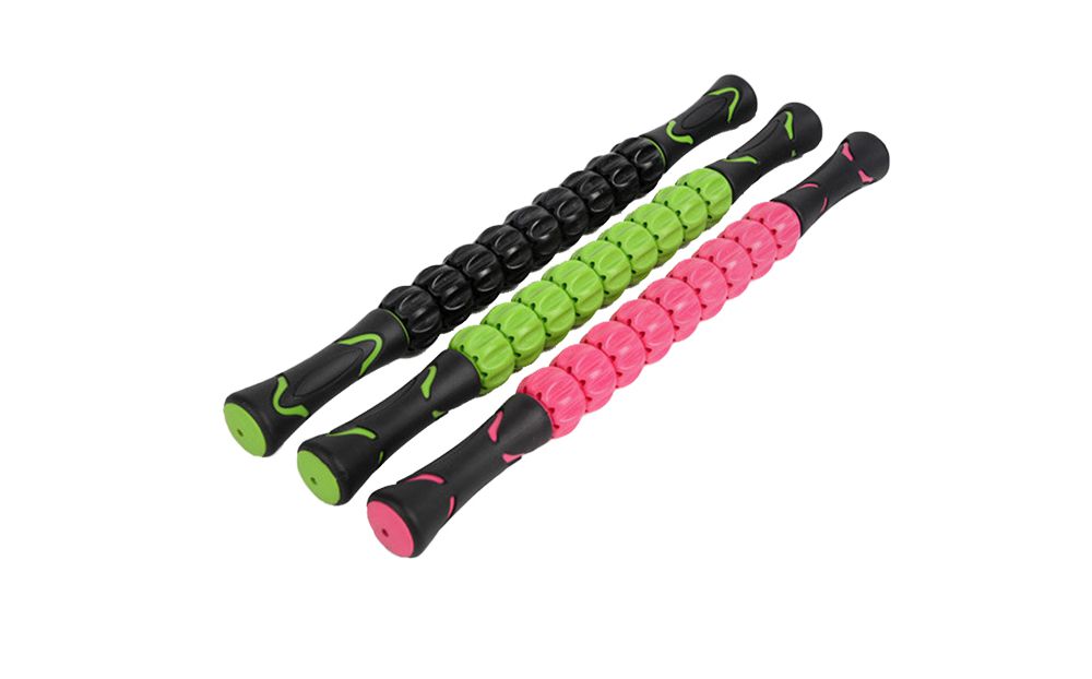 Massage stick med 9 muskelrullar