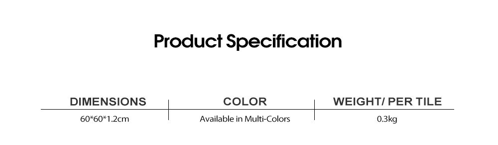 Bladstruktur Anti-lysövning Mattor