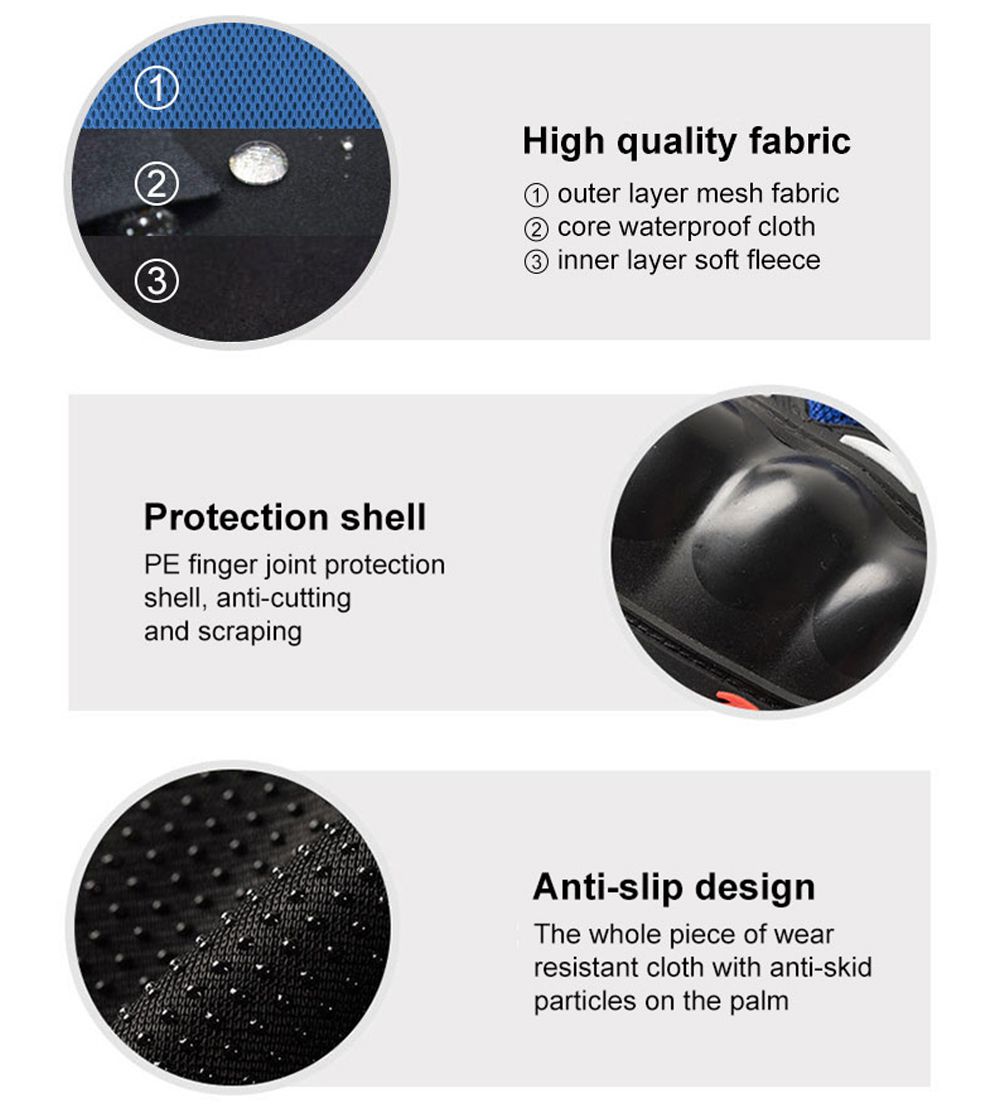 Halvhandskar av motorcykelskydd utomhus