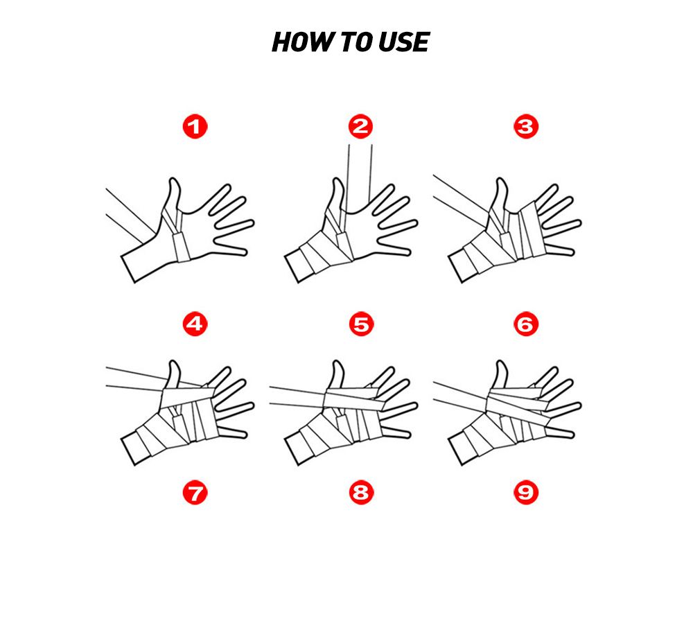 100% bomullsboxningsbandage