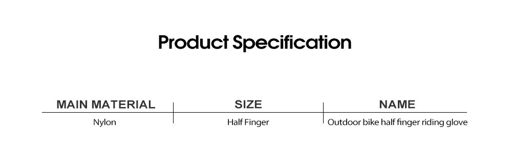 Utomhuscykel halvfinger ridhandske