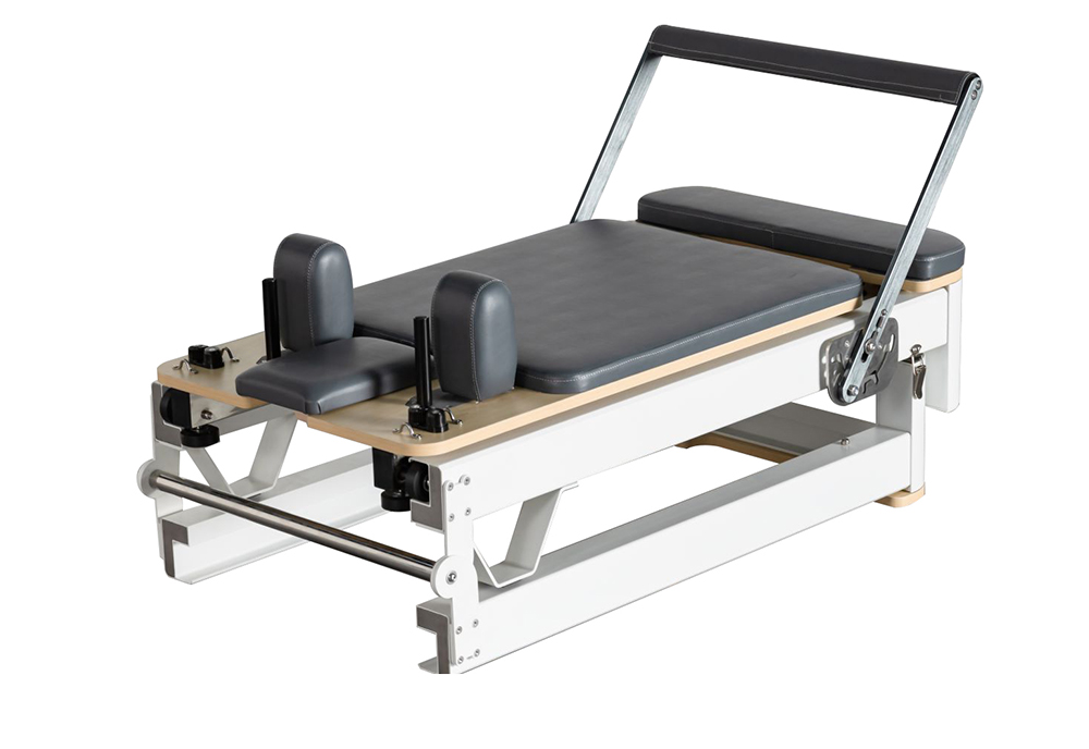 Vikbar aluminium vit reformator högkvalitativ rymdbesparande pilates reformator