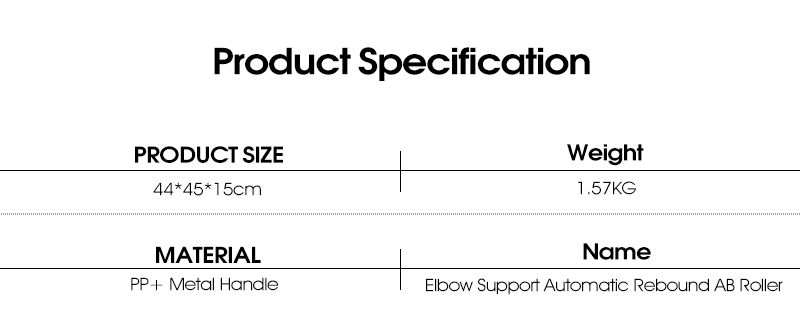 Armbågstöd automatisk rebound ab roller