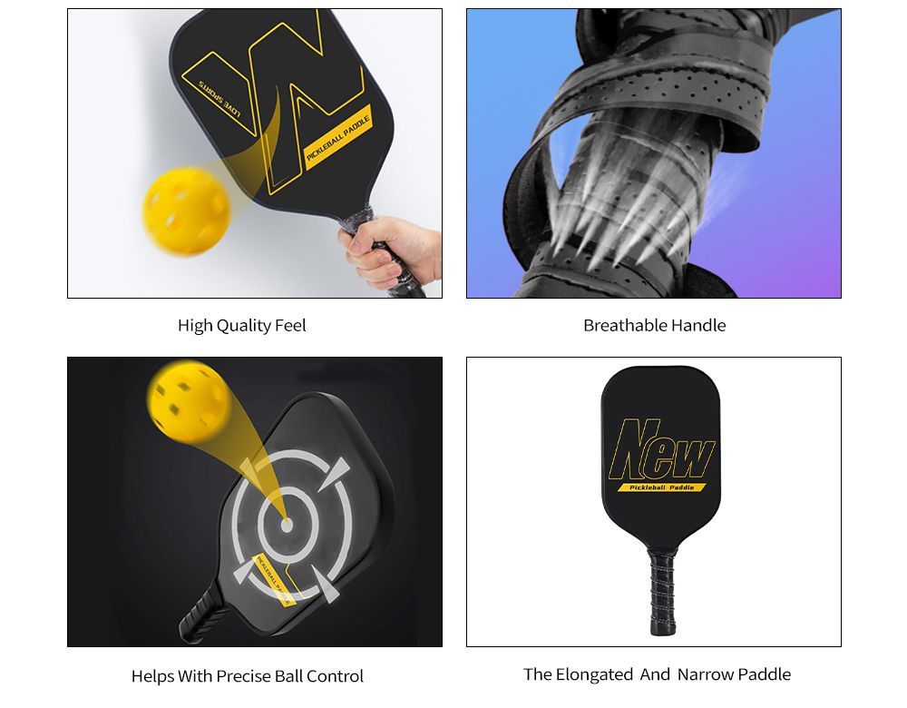 Offensiv kolfiber PTFE Single Racket