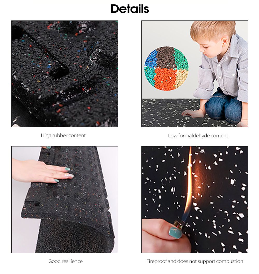 Platta bottengummigolvmattor