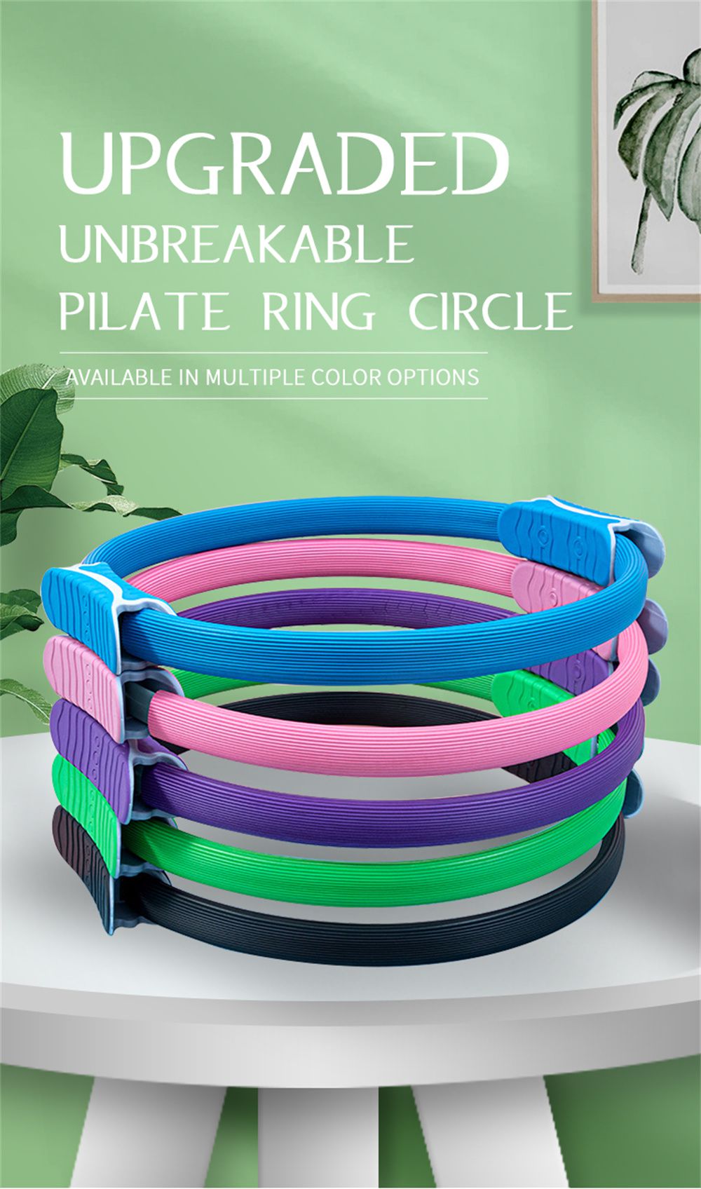 Uppgraderad obrottsbar Pilates ringcirkel