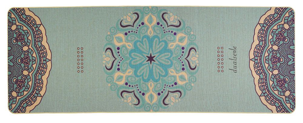 Non-slip jute naturlig gummi eko yogamatta