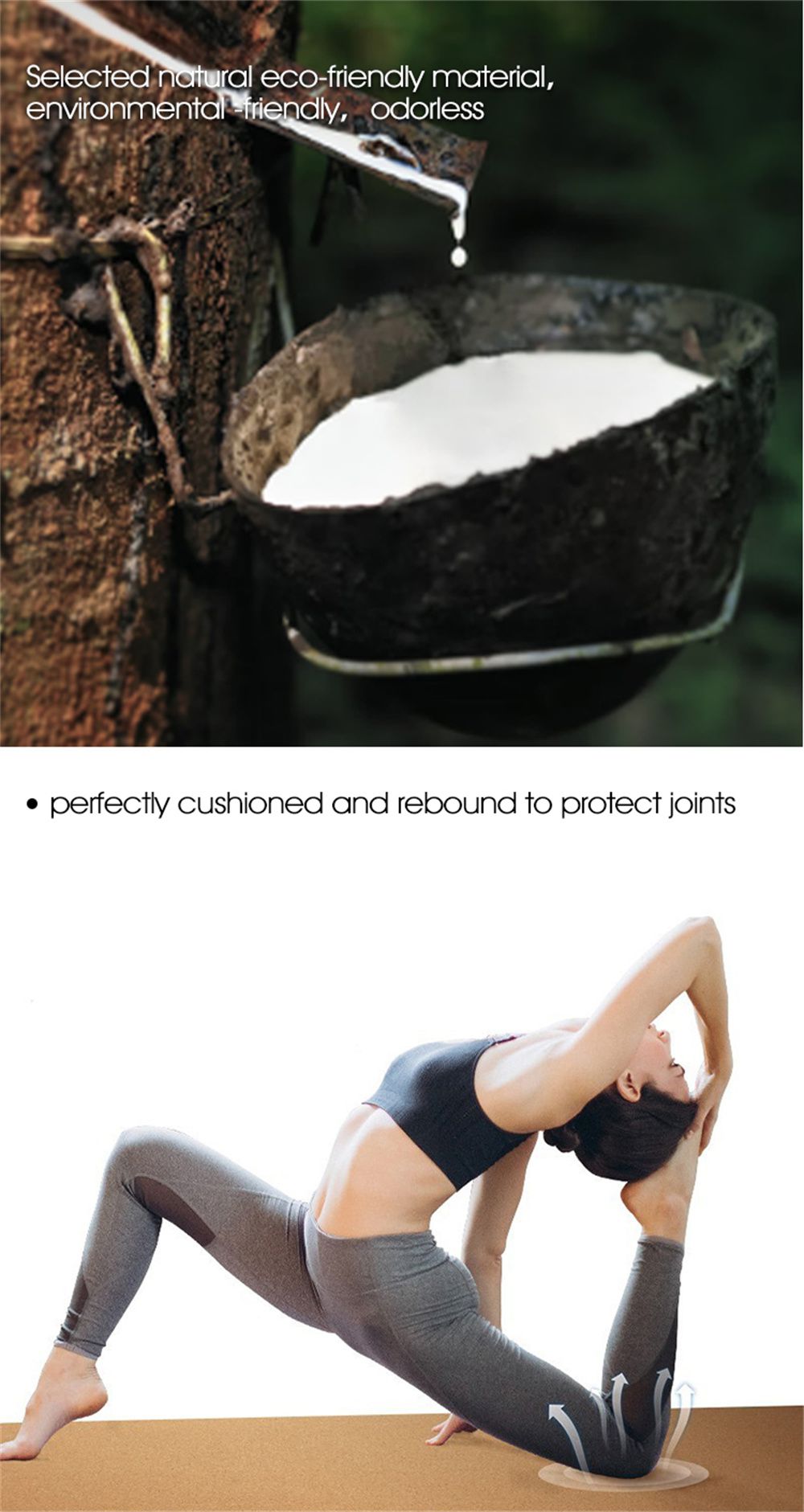 Primärfärg Cork Rubber Yoga Mat Anpassad grossist