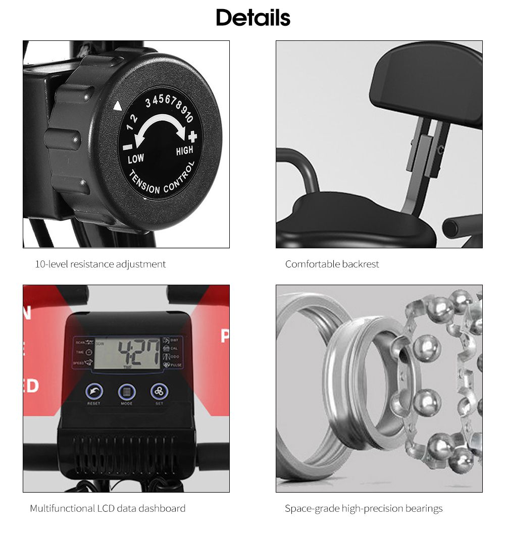 Vikbar träningscykel för cardio Vikbar träningscykel för cardio