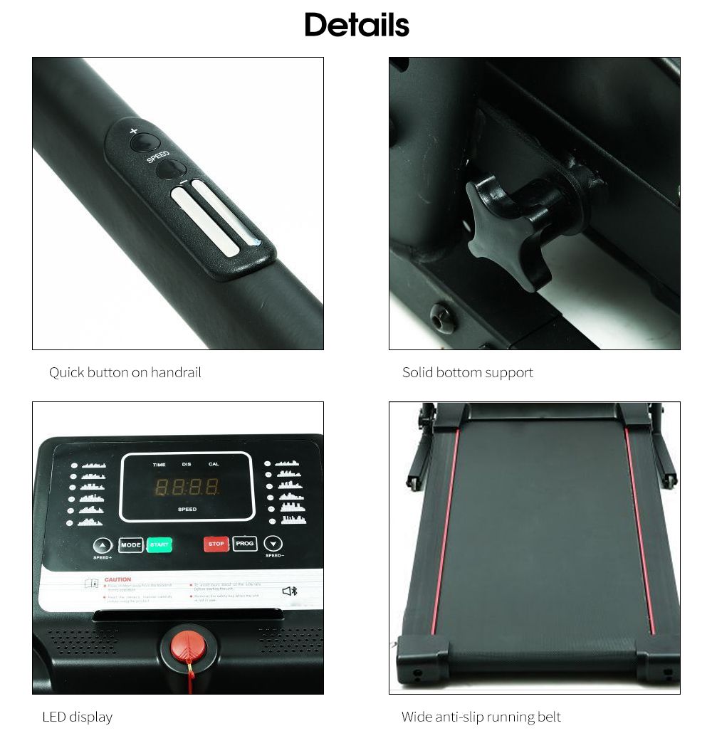 Elektrisk promenadkörning jogging fitnessmaskin med LCD -skärm Elektrisk promenadkörning jogging fitnessmaskin med LCD -skärm
