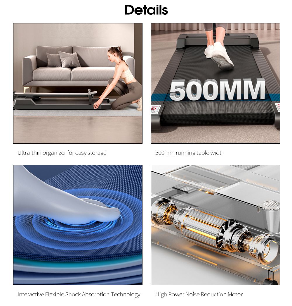 Smart Home Ultra-Quiet fitness platt löpband