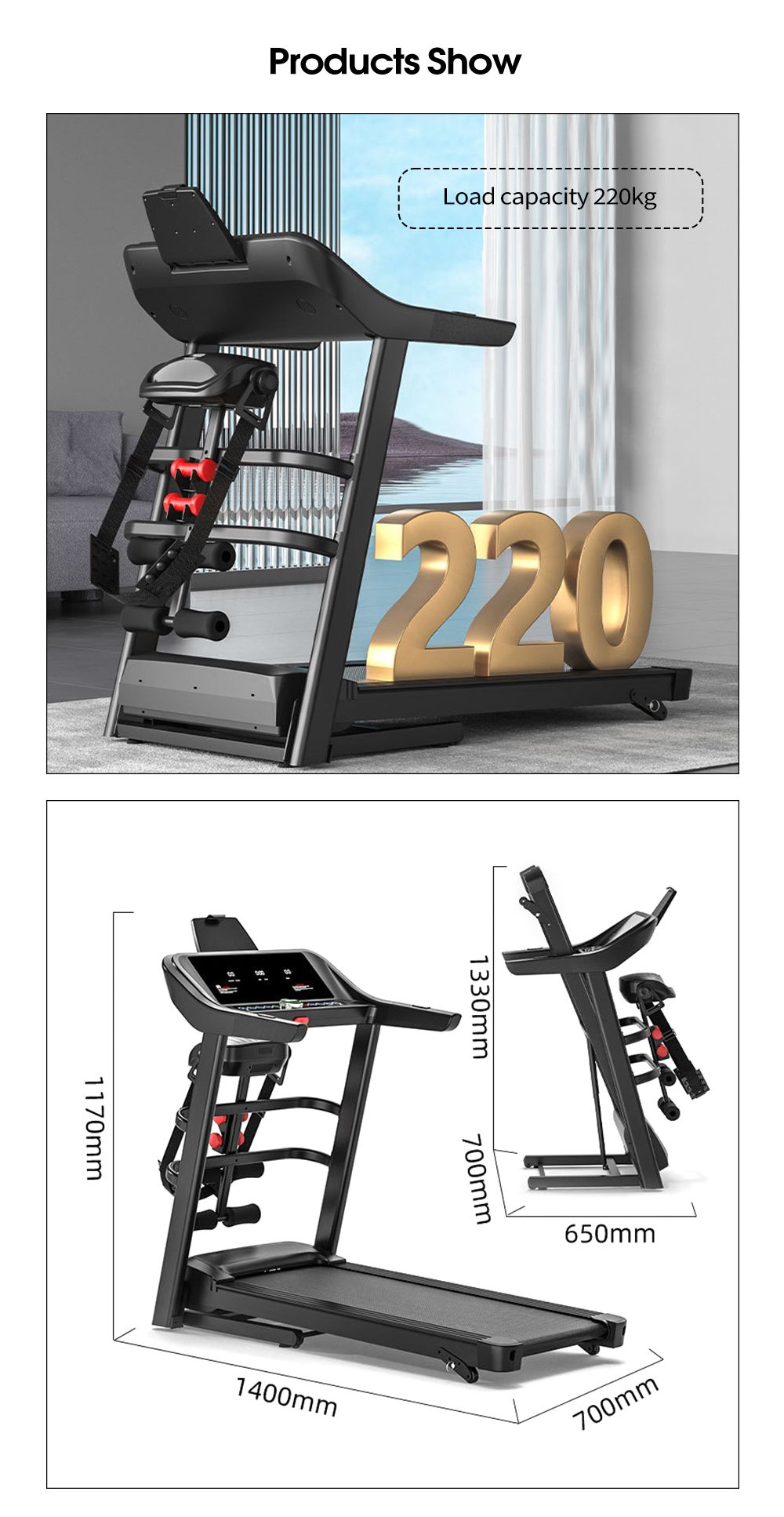 Commercial Gym Equipment Fitness som kör löpbandet Maskiner som vikar hemanvändning Walking löpband