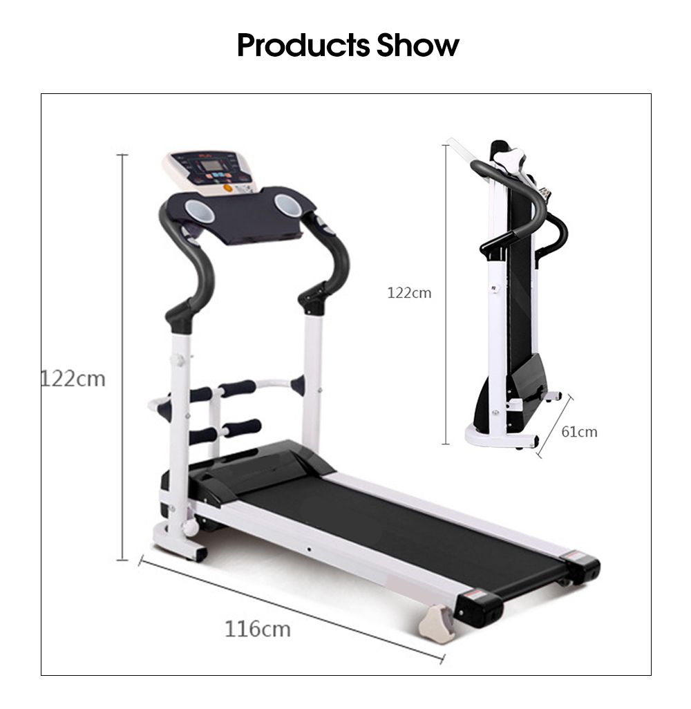 Home Mini Electric Preadmill Foldbar Electric Run Machine Cardio Workout Löpare Maskin