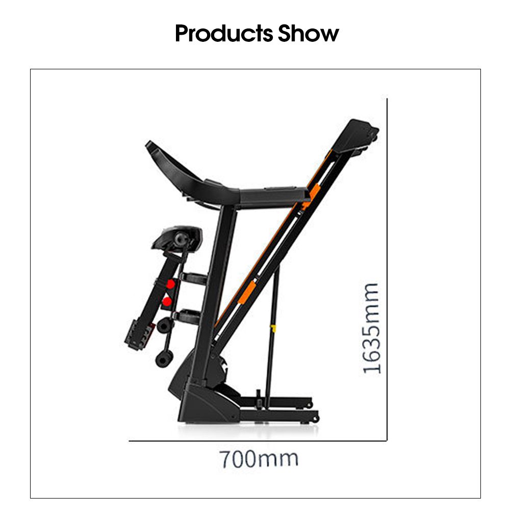 Elektronisk intelligent fitness löpband LED Display multifunktionell sport löpband