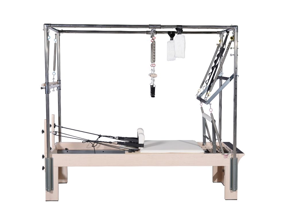 Pilates Studio Maple Wood Pilates Cadillac Reformator med full trapes