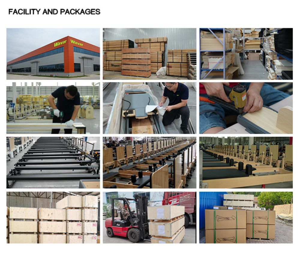 Hemma trä hopfällbar pilates reformator