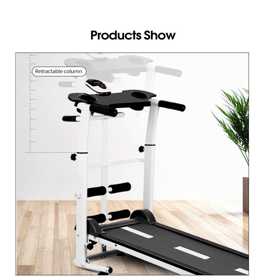 Hushållens vikbara körmaskin multifunktionell fitness löpband