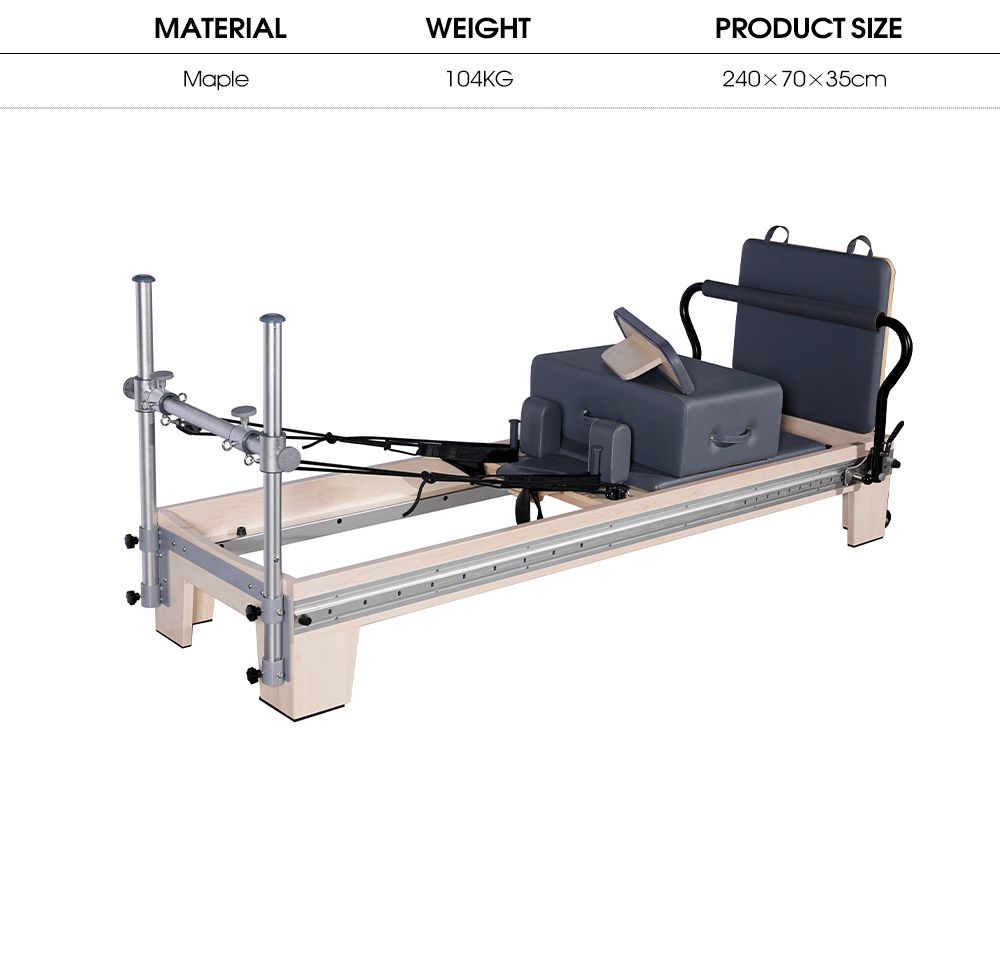 Full spår Wood Pilates Reformator Bed